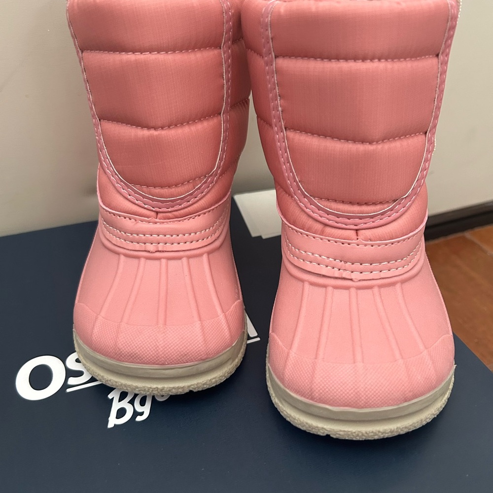 OshKosh B'gosh Splash Pink Toddler Boots - Picture 2 of 9